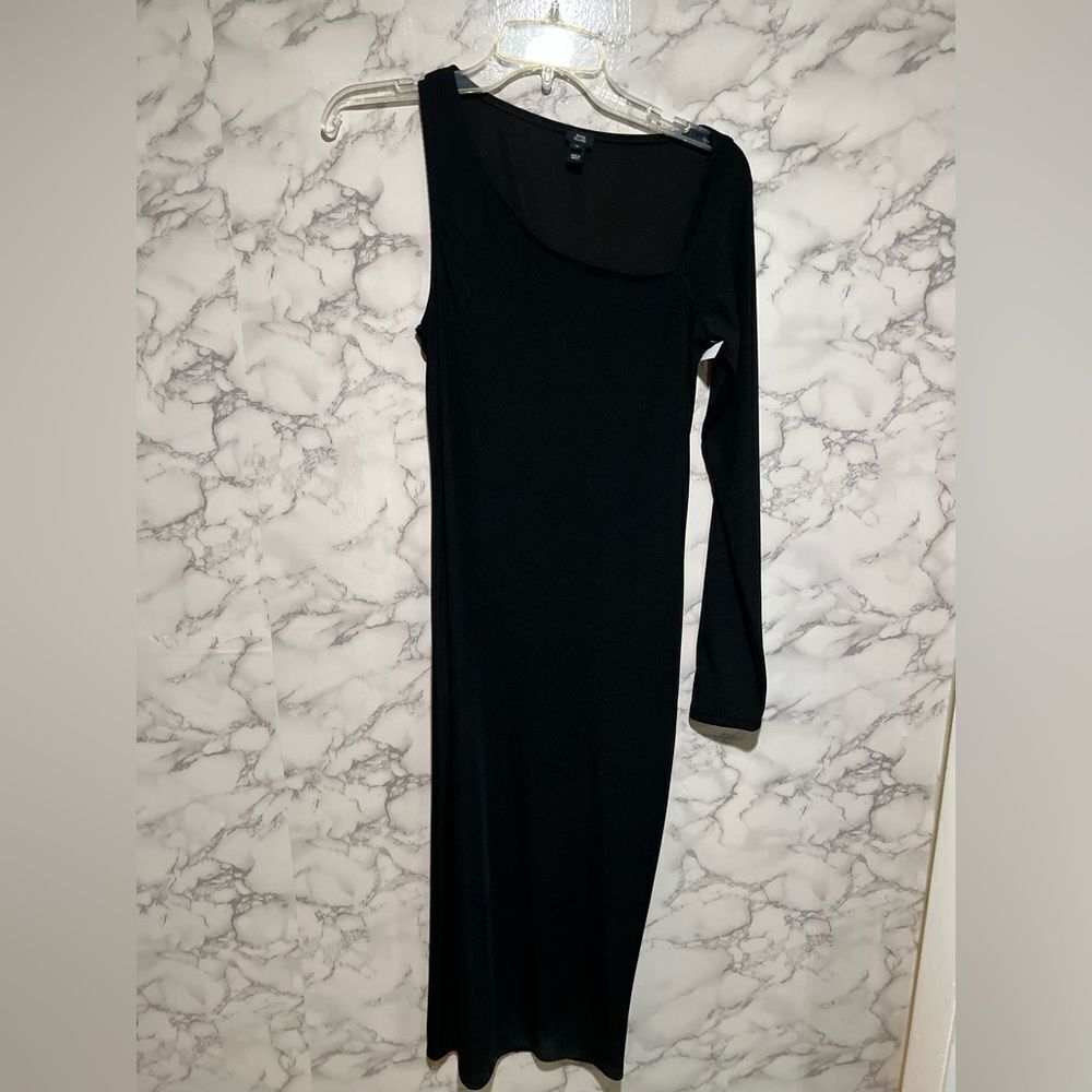 River Island One Shoulder Rib knit Dress